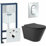Комплект инсталляции GROHE Rapid SL 3 в 1 (NW0145/S) с унитазом Aqueduto CONE CONT2140 и сиденьем с микролифтом (NW0558)