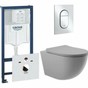 Комплект инсталляции GROHE Rapid SL 3 в 1 (NW0145/S) с унитазом Aqueduto OVO OVOT2130 и сиденьем с микролифтом (NW0561) Комплект инсталляции GROHE Rapid SL 3 в 1 (NW0145/S) с унитазом Aqueduto OVO OVOT2130 и сиденьем с микролифтом (NW0561)