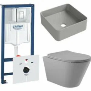 Комплект инсталляции GROHE Rapid SL 38775001 с унитазом Aqueduto CONE CONT2130 и раковиной Aqueduto ESPIRAL ESP0330 (NW0563) Комплект инсталляции GROHE Rapid SL 38775001 с унитазом Aqueduto CONE CONT2130 и раковиной Aqueduto ESPIRAL ESP0330 (NW0563)