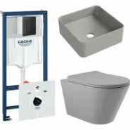 Комплект инсталляции GROHE Solido 38811KF0 с унитазом Aqueduto CONE CONT2130 и раковиной Aqueduto ESPIRAL ESP0330 (NW0569)