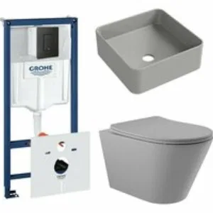 Комплект инсталляции GROHE Solido 38811KF0 с унитазом Aqueduto CONE CONT2130 и раковиной Aqueduto ESPIRAL ESP0330 (NW0569) Комплект инсталляции GROHE Solido 38811KF0 с унитазом Aqueduto CONE CONT2130 и раковиной Aqueduto ESPIRAL ESP0330 (NW0569)