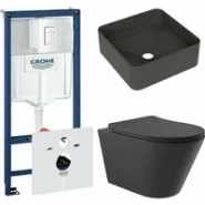Комплект инсталляции GROHE Rapid SL 38772SH0 с унитазом Aqueduto CONE CONT2140 и раковиной Aqueduto ESPIRAL ESP0340 (NW0578)