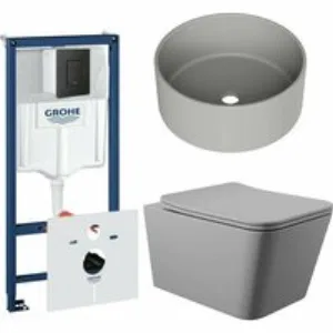 Комплект инсталляции GROHE Solido 38811KF0 с унитазом Aqueduto MACIO MACT2130 и раковиной Aqueduto ESPIRAL D400 ESP0130 (NW0594) Комплект инсталляции GROHE Solido 38811KF0 с унитазом Aqueduto MACIO MACT2130 и раковиной Aqueduto ESPIRAL D400 ESP0130 (NW0594)