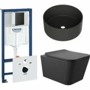 Комплект инсталляции GROHE Solido 38811KF0 с унитазом Aqueduto MACIO MACT2140 и раковиной Aqueduto ESPIRAL D400 ESP0140 (NW0597)
