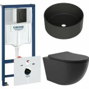 Комплект инсталляции GROHE Solido 38811KF0 с унитазом Aqueduto OVO OVOT2140 и раковиной Aqueduto ESPIRAL D400 ESP0140 (NW0598) Комплект инсталляции GROHE Solido 38811KF0 с унитазом Aqueduto OVO OVOT2140 и раковиной Aqueduto ESPIRAL D400 ESP0140 (NW0598)