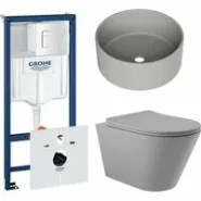 Комплект инсталляции GROHE Rapid SL 38772SH0 с унитазом Aqueduto CONE CONT2130 и раковиной Aqueduto ESPIRAL D400 ESP0130 (NW0599)
