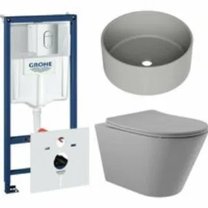 Комплект инсталляции GROHE Rapid SL NW0145/S с унитазом Aqueduto CONE CONT2130 и раковиной Aqueduto ESPIRAL D400 ESP0130 (NW0605) Комплект инсталляции GROHE Rapid SL NW0145/S с унитазом Aqueduto CONE CONT2130 и раковиной Aqueduto ESPIRAL D400 ESP0130 (NW0605)