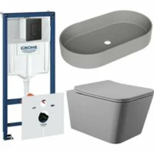 Комплект инсталляции GROHE Solido 38811KF0 с унитазом Aqueduto MACIO MACT2130 и раковиной Aqueduto ESPIRAL ESP0230 (NW0618) Комплект инсталляции GROHE Solido 38811KF0 с унитазом Aqueduto MACIO MACT2130 и раковиной Aqueduto ESPIRAL ESP0230 (NW0618)