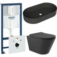 Комплект инсталляции GROHE Rapid SL 38772SH0 с унитазом Aqueduto CONE CONT2140 и раковиной Aqueduto ESPIRAL ESP0240 (NW0626)