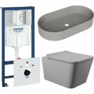 Комплект инсталляции GROHE Rapid SL NW0145/S с унитазом Aqueduto MACIO MACT2130 и раковиной Aqueduto ESPIRAL ESP0230 (NW0630) Комплект инсталляции GROHE Rapid SL NW0145/S с унитазом Aqueduto MACIO MACT2130 и раковиной Aqueduto ESPIRAL ESP0230 (NW0630)