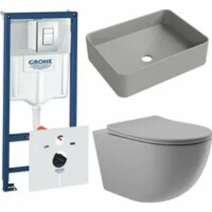 Комплект инсталляции GROHE Rapid SL 38775001 с унитазом Aqueduto OVO OVOT2130 и раковиной Aqueduto ESPIRAL ESP0430 (NW0637) Комплект инсталляции GROHE Rapid SL 38775001 с унитазом Aqueduto OVO OVOT2130 и раковиной Aqueduto ESPIRAL ESP0430 (NW0637)