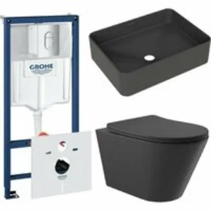 Комплект инсталляции GROHE Rapid SL 3 в 1 (NW0145/S) с унитазом Aqueduto CONE CONT2140 и раковиной Aqueduto ESPIRAL ESP0440 (NW0656) Комплект инсталляции GROHE Rapid SL 3 в 1 (NW0145/S) с унитазом Aqueduto CONE CONT2140 и раковиной Aqueduto ESPIRAL ESP0440 (NW0656)