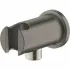 Подключение для душевого шланга GROHE Rainshower с держателем ручного душа, темный графит, матовый (26658AL0) Подключение для душевого шланга GROHE Rainshower с держателем ручного душа, темный графит, матовый (26658AL0)