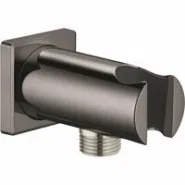 Подключение для душевого шланга GROHE Rainshower с держателем ручного душа, темный графит, глянец (26659A00)