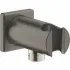 Подключение для душевого шланга GROHE Rainshower с держателем ручного душа, темный графит, матовый (26659AL0) Подключение для душевого шланга GROHE Rainshower с держателем ручного душа, темный графит, матовый (26659AL0)