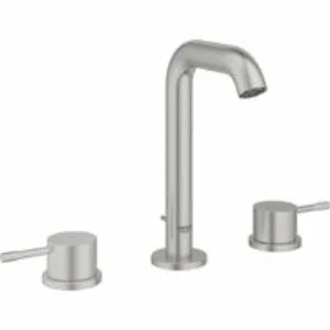 Смеситель для раковины GROHE Essence на 3 отверстия с донным клапаном, M-size, суперсталь (20296DC1) Смеситель для раковины GROHE Essence на 3 отверстия с донным клапаном, M-size, суперсталь (20296DC1)