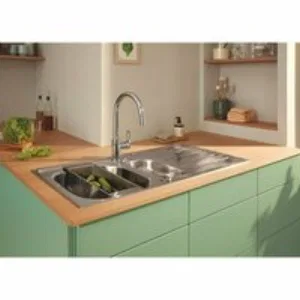 Кухонный дуршлаг GROHE многофункциональный, нержавеющая сталь, матовая (40852SD0) Кухонный дуршлаг GROHE многофункциональный, нержавеющая сталь, матовая (40852SD0)