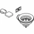 Сливной гарнитур GROHE для кухонной мойки с 1 чашей, темный графит, матовый (40996AL0) Сливной гарнитур GROHE для кухонной мойки с 1 чашей, темный графит, матовый (40996AL0)