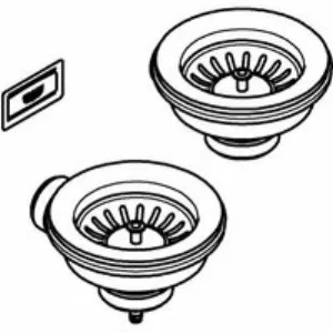 Сливной гарнитур GROHE для кухонной мойки, холодный рассвет, матовый (40997GN0) Сливной гарнитур GROHE для кухонной мойки, холодный рассвет, матовый (40997GN0)