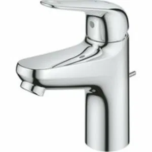 Смеситель для раковины GROHE Euroeco с донным клапаном, размер S, хром (24257001) Смеситель для раковины GROHE Euroeco с донным клапаном, размер S, хром (24257001)