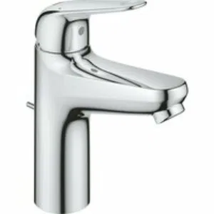 Смеситель для раковины GROHE Euroeco с донным клапаном, размер M, хром (24265001) Смеситель для раковины GROHE Euroeco с донным клапаном, размер M, хром (24265001)