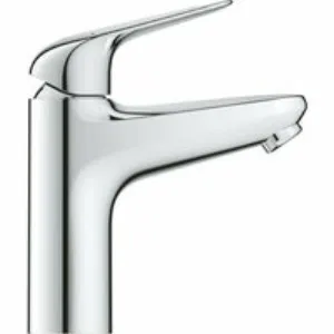 Смеситель для раковины GROHE Euroeco, с донным клапанном, размер M, хром (24267001) Смеситель для раковины GROHE Euroeco, с донным клапанном, размер M, хром (24267001)
