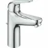 Смеситель для раковины GROHE Euroeco, с донным клапанном, размер M, хром (24268001) Смеситель для раковины GROHE Euroeco, с донным клапанном, размер M, хром (24268001)