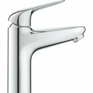 Смеситель для раковины GROHE Euroeco, с донным клапанном, размер M, хром (24269001) Смеситель для раковины GROHE Euroeco, с донным клапанном, размер M, хром (24269001)