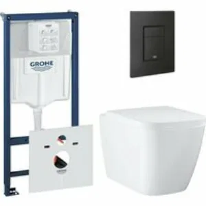 Комплект инсталляции GROHE Solido 38811KF0 с унитазом GROHE Clova Ceramic Square и сиденьем с микролифтом (NW0660) Комплект инсталляции GROHE Solido 38811KF0 с унитазом GROHE Clova Ceramic Square и сиденьем с микролифтом (NW0660)