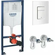 Комплект инсталляции GROHE Rapid SL 38772SH0 с унитазом GROHE Clova Ceramic Square и сиденьем с микролифтом (NW0661)