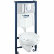 Комплект инсталляции GROHE Solido Perfect 4 в 1 с подвесным унитазом Lecico Perth и сиденьем (39192000)
