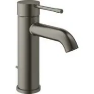 Смеситель для раковины GROHE Essence с донным клапаном, темный графит матовый (23589AL1)