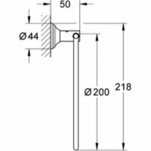 Кольцо для полотенца GROHE Essentials Authentic, хром (40655001) Кольцо для полотенца GROHE Essentials Authentic, хром (40655001)