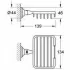 Полочка-решетка GROHE Essentials Authentic, S-Size, хром (40659001) Полочка-решетка GROHE Essentials Authentic, S-Size, хром (40659001)