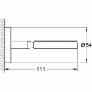 Держатель GROHE BauCosmopolitan, хром (40585001) Держатель GROHE BauCosmopolitan, хром (40585001)