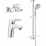 Готовый комплект для ванной комнаты GROHE Eurostyle, хром (124416)