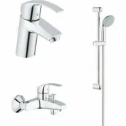 Готовый комплект для ванной комнаты GROHE Eurosmart, хром (124446)