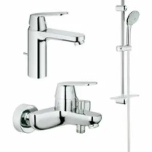 Готовый комплект для ванной комнаты GROHE Eurosmart Cosmopolitan, хром (NB0005) Готовый комплект для ванной комнаты GROHE Eurosmart Cosmopolitan, хром (NB0005)