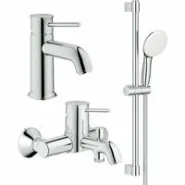 Готовый комплект для ванной комнаты GROHE Tempesta, хром (NB0009)