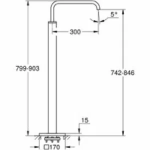 Излив для ванны GROHE Allure, хром (13218000) Излив для ванны GROHE Allure, хром (13218000)