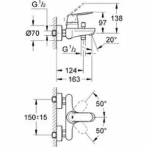Готовый комплект для ванной комнаты GROHE Tempesta, хром (NB0002-1) Готовый комплект для ванной комнаты GROHE Tempesta, хром (NB0002-1)