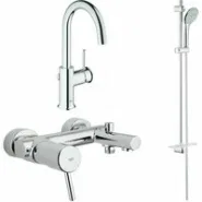 Готовый комплект для ванной комнаты GROHE BauClassic, хром (NB0024)