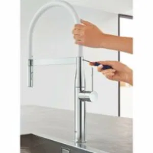 Гибкий шланг GROHE GROHFlexx для смесителя Essence, жемчужный (30321MW0) Гибкий шланг GROHE GROHFlexx для смесителя Essence, жемчужный (30321MW0)