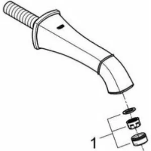 Излив для ванны GROHE Grandera, хром (13341000) Излив для ванны GROHE Grandera, хром (13341000)