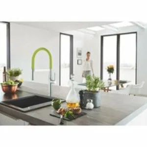 Гибкий шланг GROHE GROHFlexx для смесителя Essence, зеленый (30321GE0) Гибкий шланг GROHE GROHFlexx для смесителя Essence, зеленый (30321GE0)