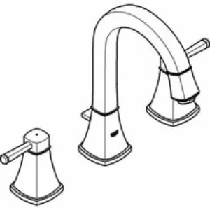 Смеситель для раковины GROHE Grandera на 3 отверстия, M-size, хром (20389000) Смеситель для раковины GROHE Grandera на 3 отверстия, M-size, хром (20389000)
