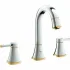 Смеситель для раковины GROHE Grandera на 3 отверстия, с донным клапаном и высоким изливом, хром/золото (20389IG0) Смеситель для раковины GROHE Grandera на 3 отверстия, с донным клапаном и высоким изливом, хром/золото (20389IG0)
