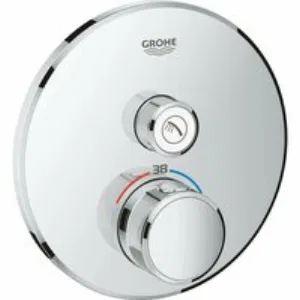 Внешняя часть термостата для душа GROHE Grohtherm SmartControl на 1 потребителя, хром (29118000) Внешняя часть термостата для душа GROHE Grohtherm SmartControl на 1 потребителя, хром (29118000)