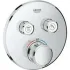 Внешняя часть термостата для душа GROHE Grohtherm SmartControl на 2 потребителя, круглая, хром (29119000) Внешняя часть термостата для душа GROHE Grohtherm SmartControl на 2 потребителя, круглая, хром (29119000)