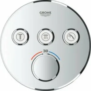 Внешняя часть термостата для душа GROHE Grohtherm SmartControl на 3 потребителя, хром (29121000) Внешняя часть термостата для душа GROHE Grohtherm SmartControl на 3 потребителя, хром (29121000)